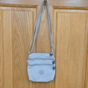 Kipling Alvar Extra Small Mini Bag in a light Cream/beige nylon material, NWOT